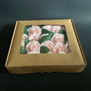Package of 25 Light Pink 2.5” Foam Roses